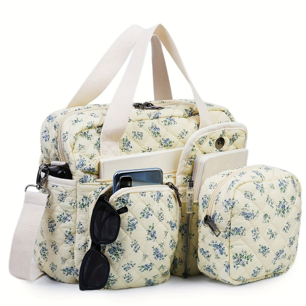 Crossbody Bag for Women – 2 Pcs, Quilted, Multi-Pocket, for Everyday Use – detail view 5