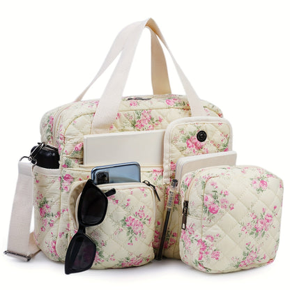 Crossbody Bag for Women – 2 Pcs, Quilted, Multi-Pocket, for Everyday Use – detail view 12