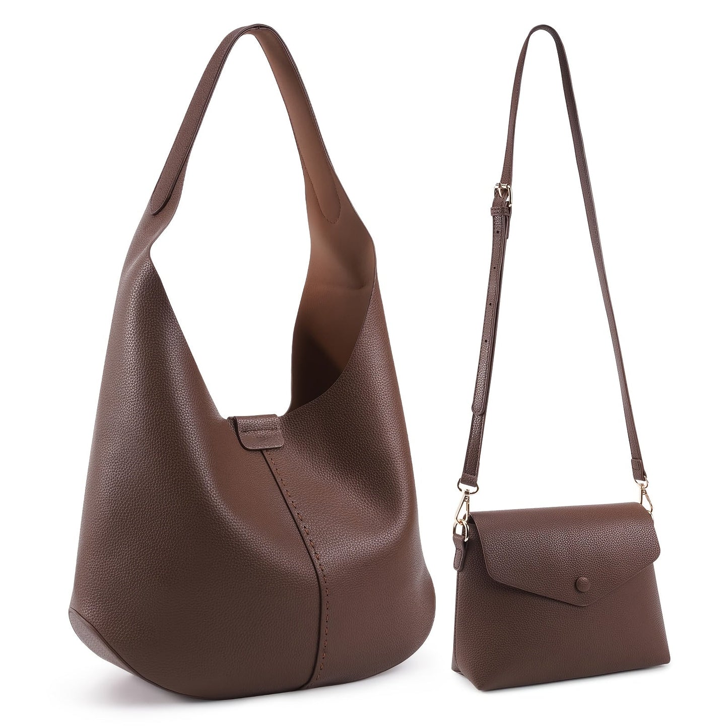 Crossbody Bag for Women – 2 Piece, 3 Colors, Vegan Leather – detail view 2