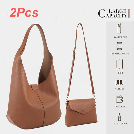 Crossbody Bag for Women – 2 Piece, 3 Colors, Vegan Leather – detail view 4