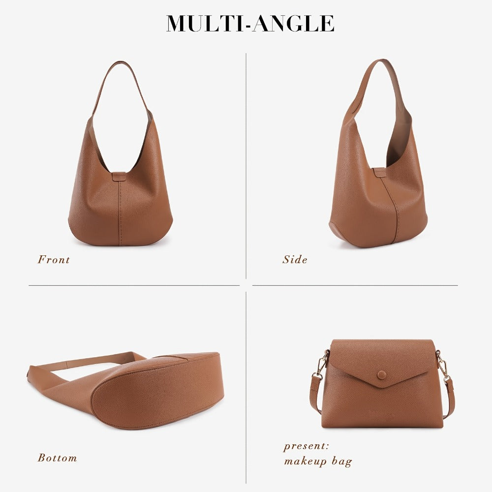 Crossbody Bag for Women – 2 Piece, 3 Colors, Vegan Leather – detail view 8