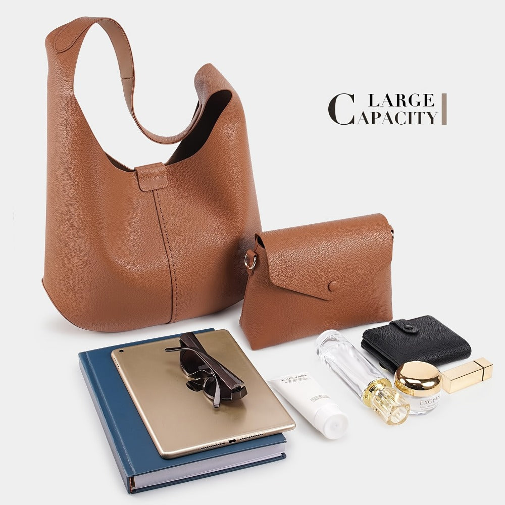 Crossbody Bag for Women – 2 Piece, 3 Colors, Vegan Leather – detail view 11