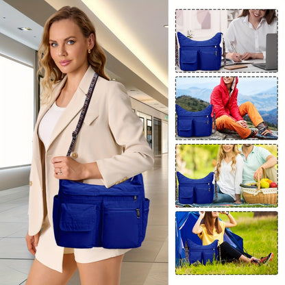 Crossbody Bag for Women – 2-Piece, Nylon, Lightweight, Multi-Pocket – detail view 11
