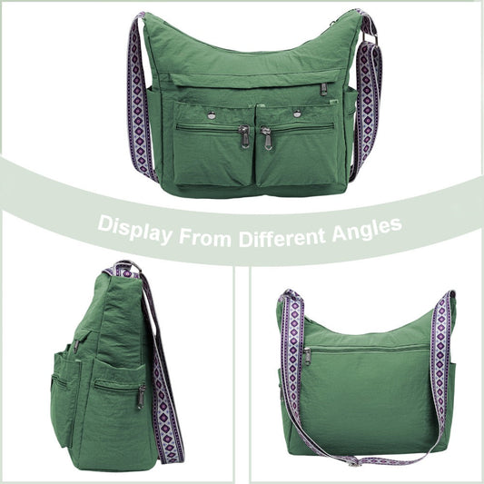 Crossbody Bag for Women – 2 Piece, Nylon, Lightweight, Waterproof – alternate view