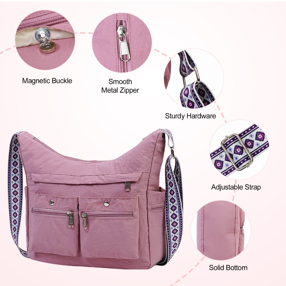 Crossbody Bag for Women – 2 Piece, Nylon, Lightweight, Waterproof – detail view 6