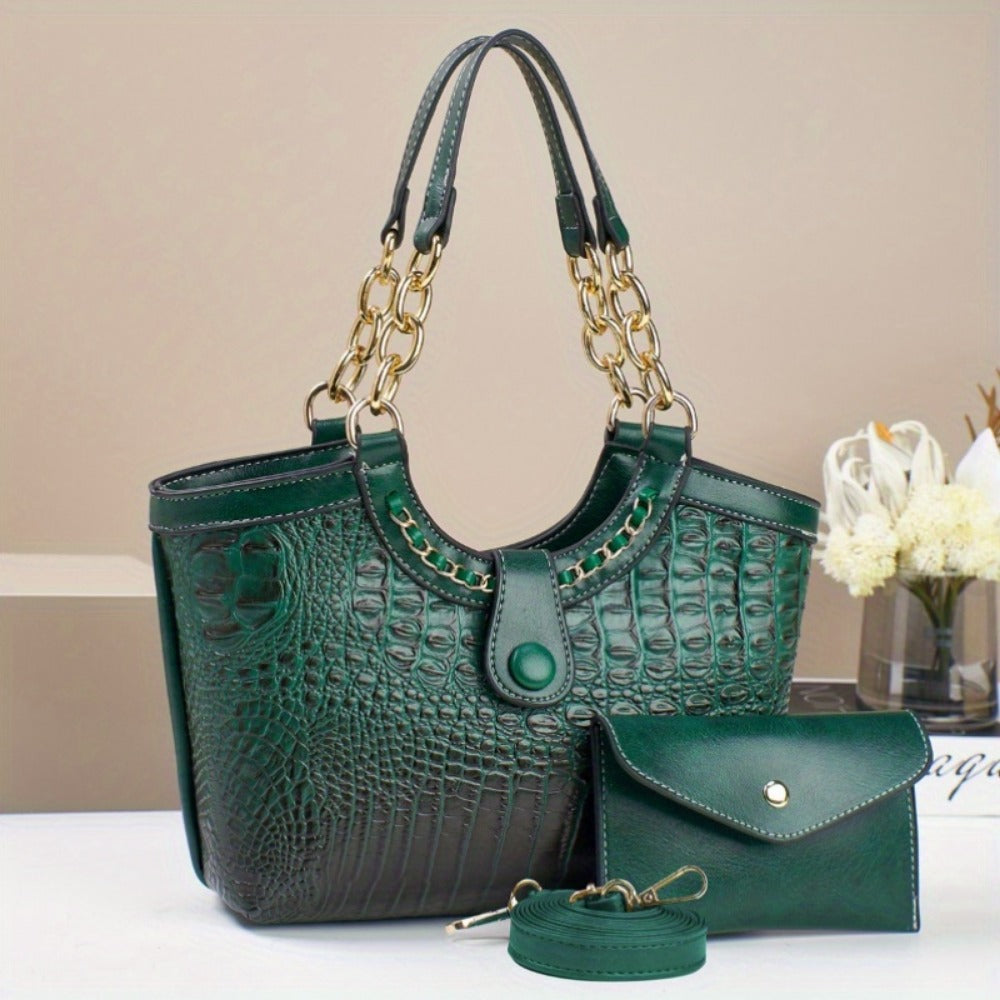 Crossbody Bag for Women – 2-Piece, 7 Colors, PU Leather, Polyester – detail view 6