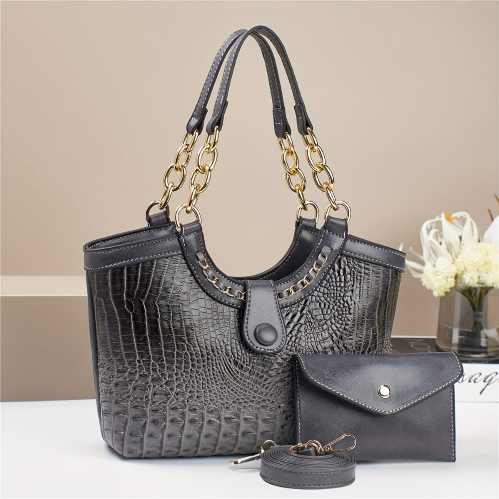 Crossbody Bag for Women – 2-Piece, 7 Colors, PU Leather, Polyester – detail view 9