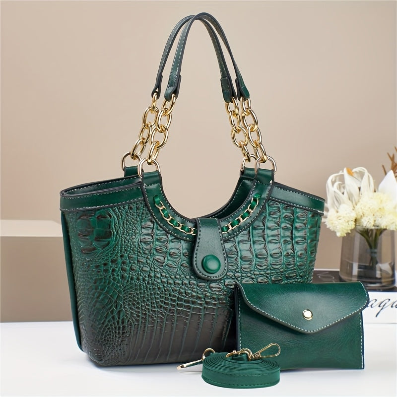 Crossbody Bag for Women – 2-Piece, 7 Colors, PU Leather, Polyester – detail view 3