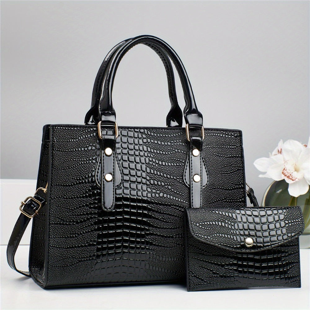 Crossbody Bag for Women – 2-Piece, PU Leather, Large Capacity, for Travel & Work – detail view 14