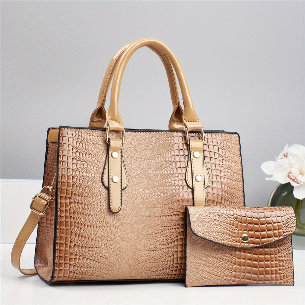 Crossbody Bag for Women – 2-Piece, PU Leather, Large Capacity, for Travel & Work – detail view 15