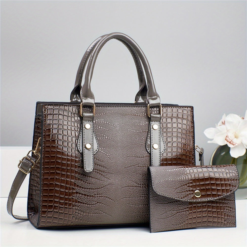 Crossbody Bag for Women – 2-Piece, PU Leather, Large Capacity, for Travel & Work – detail view 17