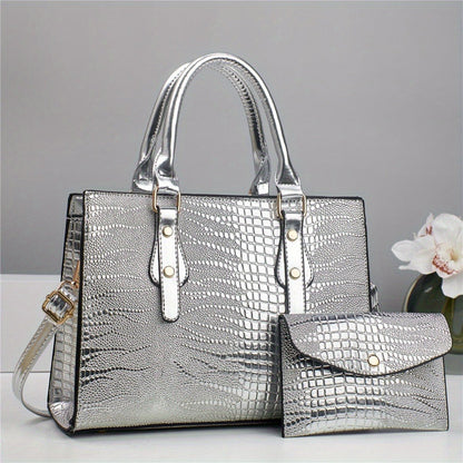 Crossbody Bag for Women – 2-Piece, PU Leather, Large Capacity, for Travel & Work – detail view 4