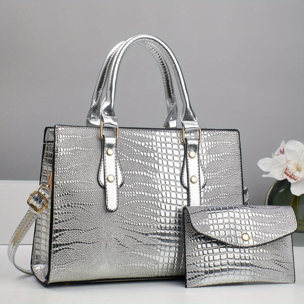 Crossbody Bag for Women – 2-Piece, PU Leather, Large Capacity, for Travel & Work – detail view 5