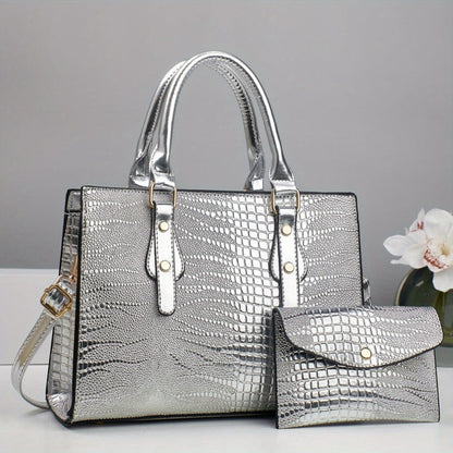 Crossbody Bag for Women – 2-Piece, PU Leather, Large Capacity, for Travel & Work – detail view 5
