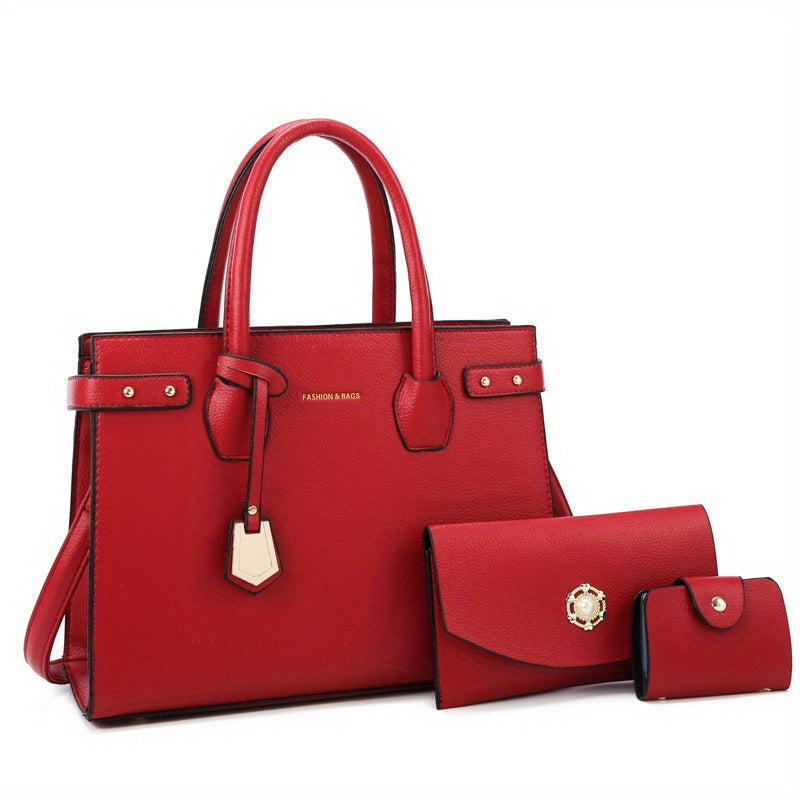 Crossbody Bag for Women – 3-Piece, Large Capacity, for Work & Everyday Use – alternate view