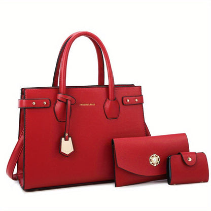 Crossbody Bag for Women – 3-Piece, Large Capacity, for Work & Everyday Use – alternate view