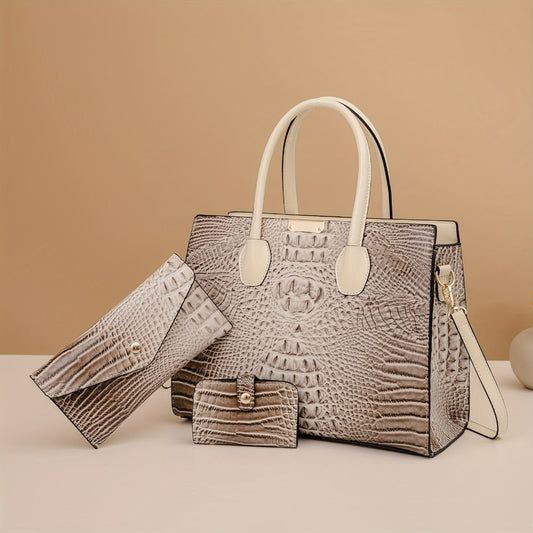 Crossbody Bag for Women – 3 Piece, 6 Colors, Large Capacity, for Travel – front view