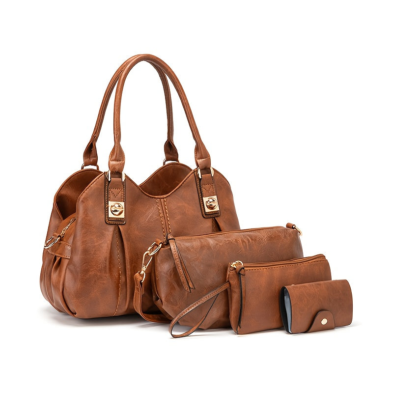 Crossbody Bag for Women – 4-Piece, Large Capacity, Multi-Pocket, Adjustable Strap – front view - product view 26