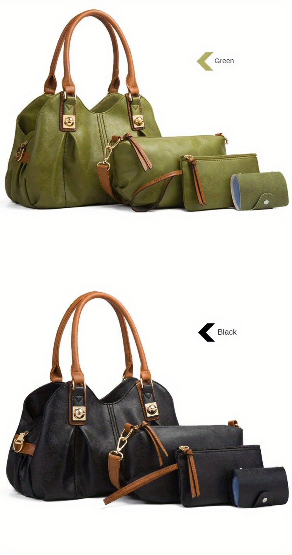 Crossbody Bag for Women – 4-Piece, Large Capacity, Multi-Pocket, Adjustable Strap – detail view 19