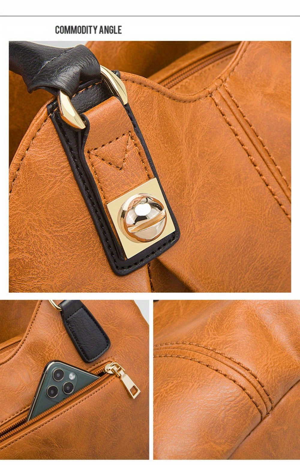 Crossbody Bag for Women – 4-Piece, Large Capacity, Multi-Pocket, Adjustable Strap – detail view 25