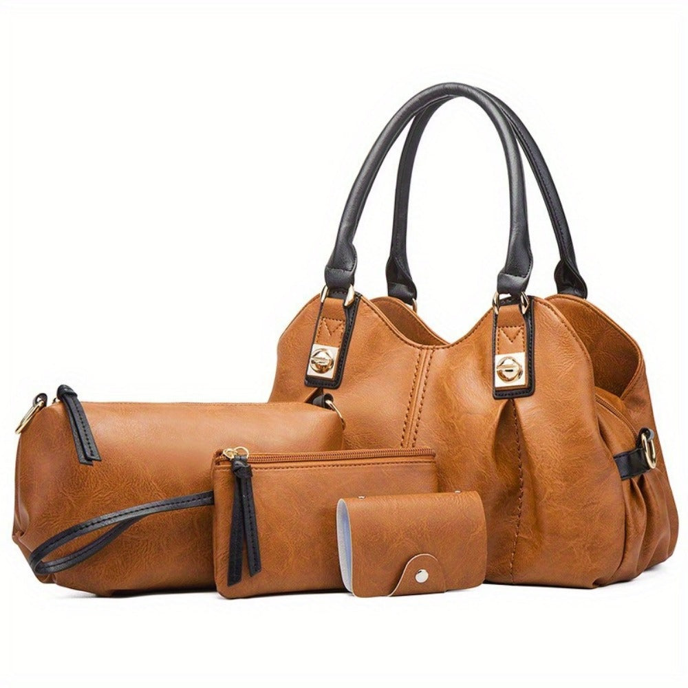 Crossbody Bag for Women – 4-Piece, Large Capacity, Multi-Pocket, Adjustable Strap – front view