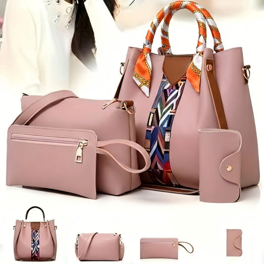 Crossbody Bag for Women – 4 Piece, 16 Colors, Large Capacity – front view