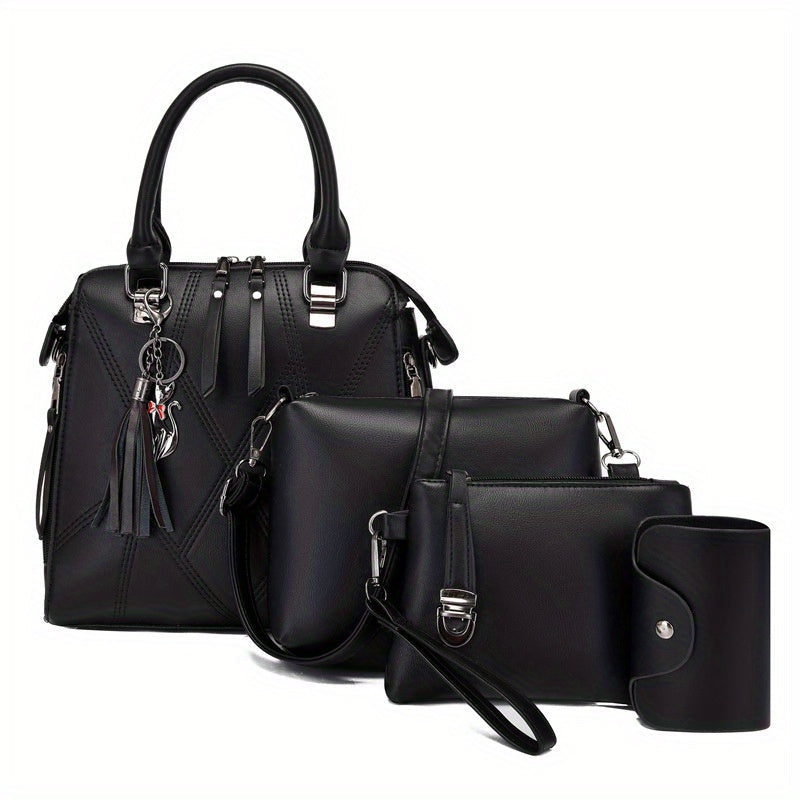 Crossbody Bag for Women – 4-Piece, PU Leather, Large Capacity, Lightweight – detail view 24