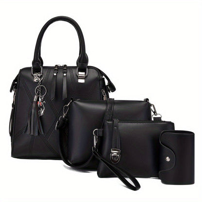 Crossbody Bag for Women – 4-Piece, PU Leather, Large Capacity, Lightweight – detail view 24