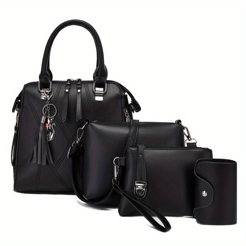 Crossbody Bag for Women – 4-Piece, PU Leather, Large Capacity, Lightweight – detail view 6