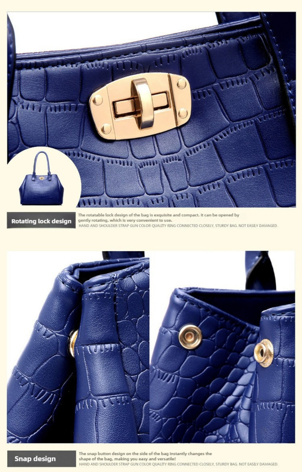 Crossbody Bag for Women – 5-Piece, PU Leather, Large Capacity, Expandable – detail view 17