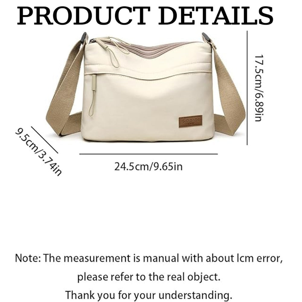 Crossbody Bag for Women – 5-Pocket, Large Capacity, Adjustable Strap, for Work – detail view 5