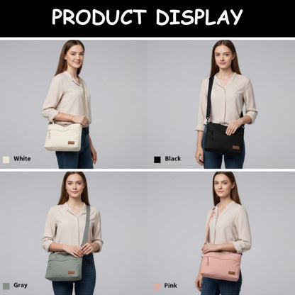 Crossbody Bag for Women – 5 Pockets, Canvas, for Travel & Work – detail view 7