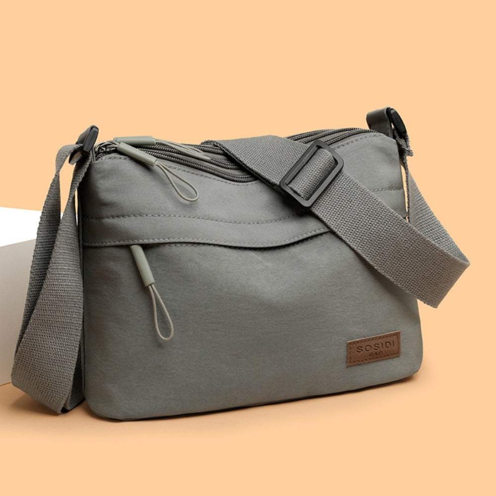 Crossbody Bag for Women – 5 Pockets, Canvas, for Travel & Work – detail view 10