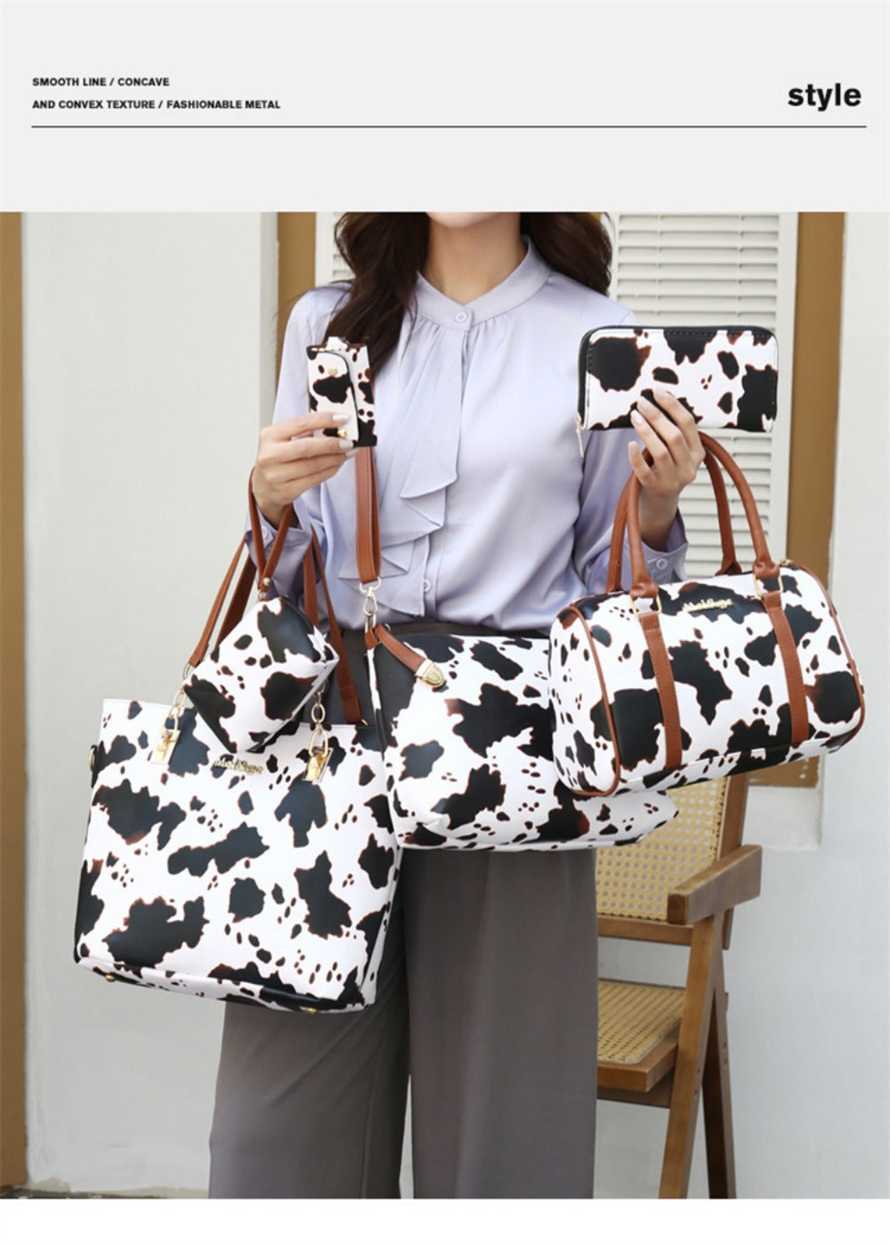 Crossbody Bag for Women – 6-Piece, PU Leather – detail view 23