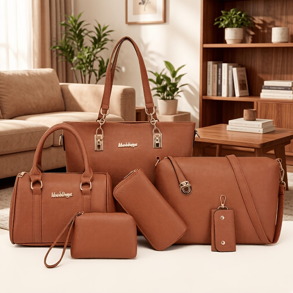 Crossbody Bag for Women – 6-Piece, Adjustable Strap, for Travel & Everyday Use – front view