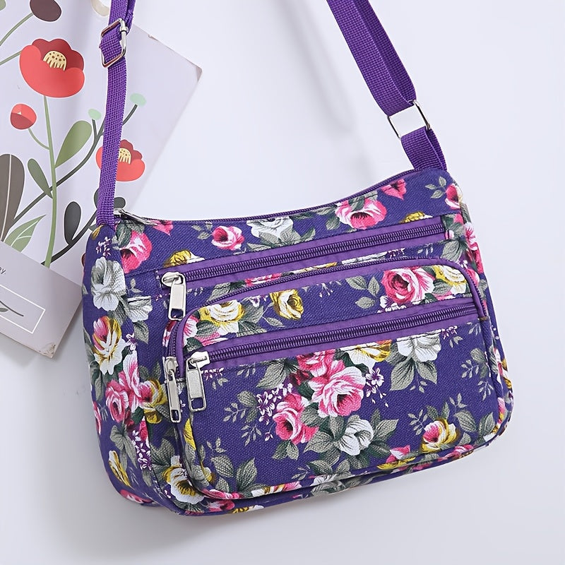 Crossbody Bag for Women – 7 Colors, Canvas, Adjustable Strap, Mini – front view - product view 15