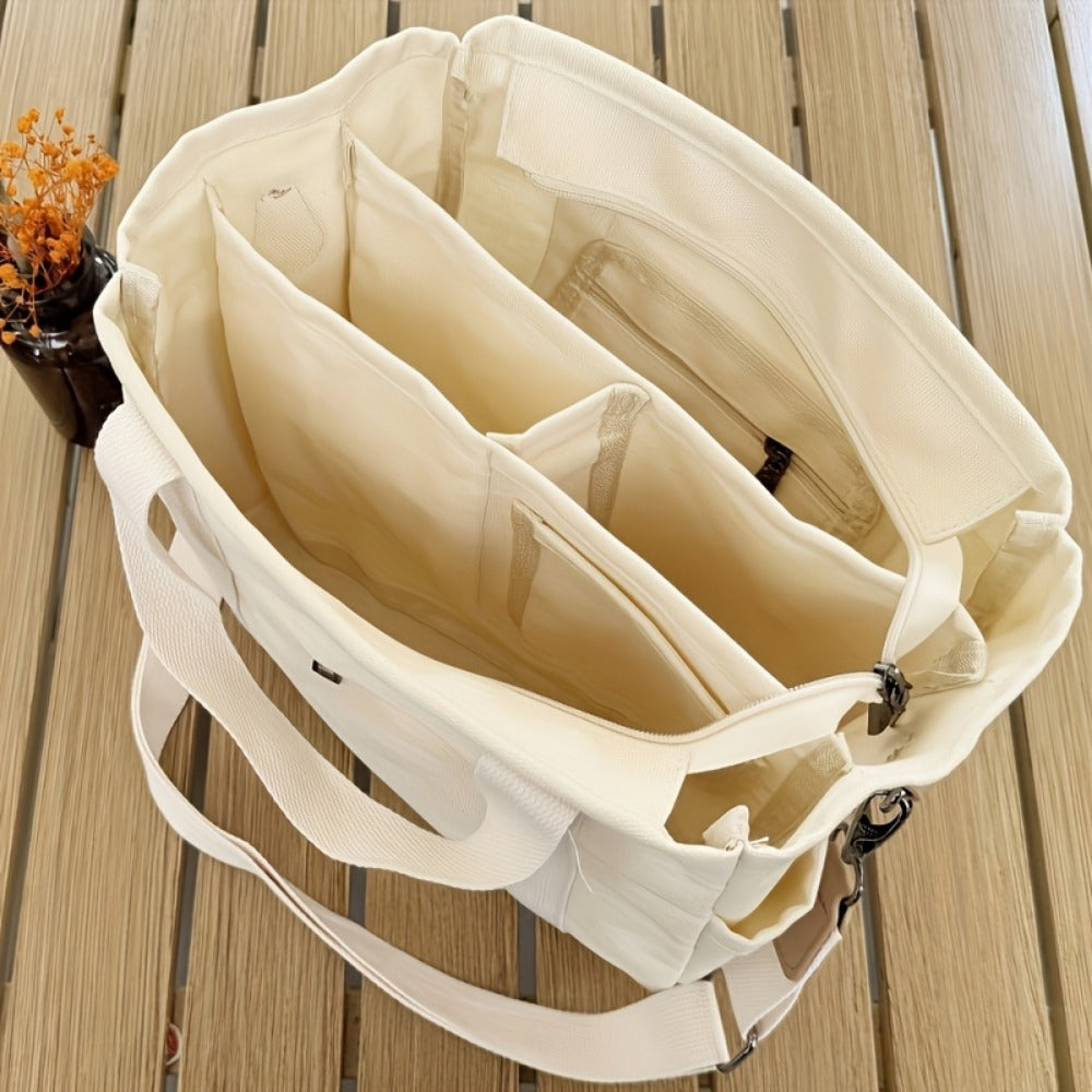 Crossbody Bag for Women – Canvas, Multi-Pocket, for Travel & Work – detail view 12