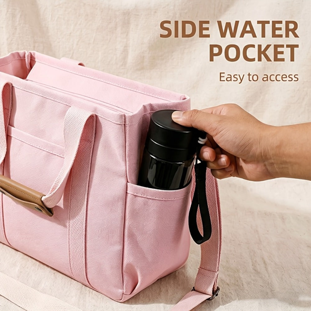 Crossbody Bag for Women – Canvas, Multi-Pocket, for Travel & Work – detail view 13