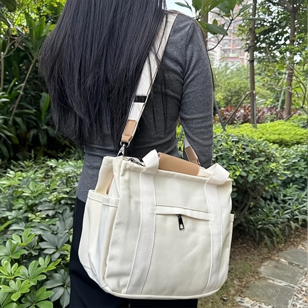 Crossbody Bag for Women – Canvas, Multi-Pocket, for Travel & Work – detail view 8