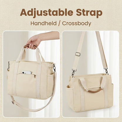 Crossbody Bag for Women – Canvas, Multi-Pocket, for Travel & Work – detail view 10