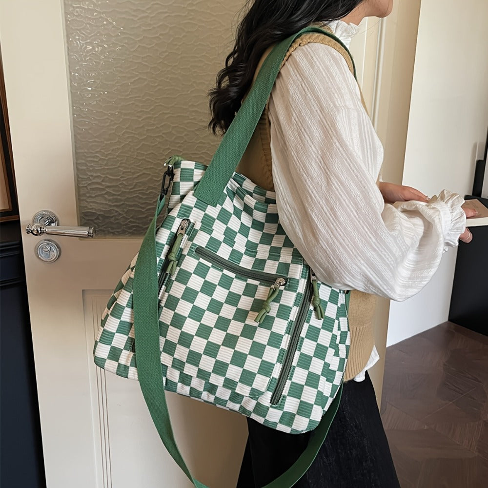 Crossbody Bag for Women – 4 Colors, Corduroy, Large Capacity, for Travel & Work – detail view 9