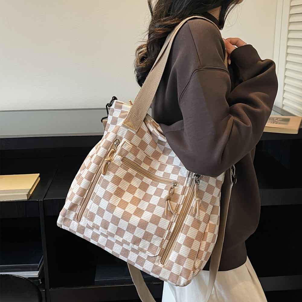Crossbody Bag for Women – 4 Colors, Corduroy, Large Capacity, for Travel & Work – detail view 11