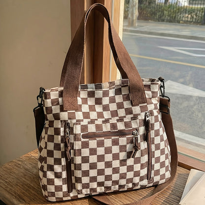 Crossbody Bag for Women – 4 Colors, Corduroy, Large Capacity, for Travel & Work – detail view 5
