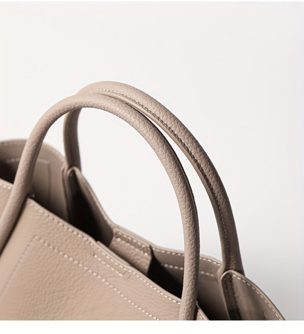 Crossbody Bag for Women – Cowhide Leather Basket Luxury Niche – detail view 17