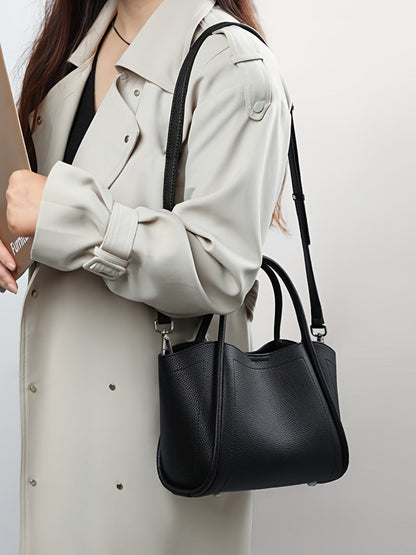 Crossbody Bag for Women – Cowhide Leather Basket Luxury Niche – detail view 29