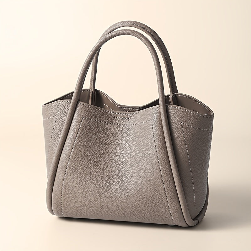 Crossbody Bag for Women – Cowhide Leather Basket Luxury Niche – alternate view