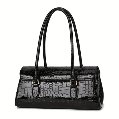 Crossbody Bag for Women – Crocodile Embossed High Gloss Textured – detail view 17