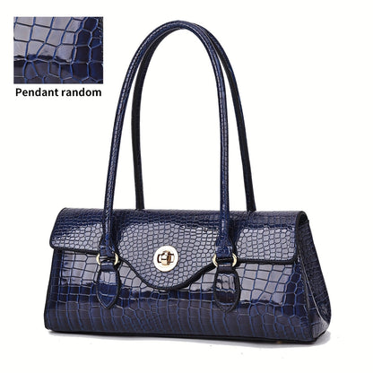 Crossbody Bag for Women – Crocodile Embossed High Gloss Textured – detail view 2