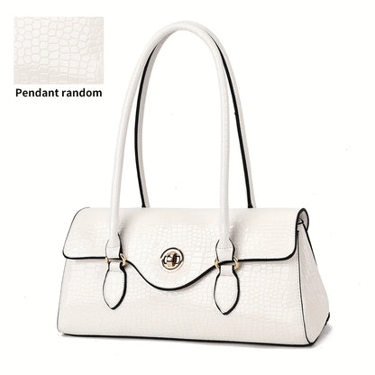 Crossbody Bag for Women – Crocodile Embossed High Gloss Textured – detail view 5