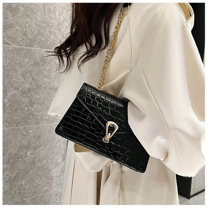 Crossbody Bag for Women – Crocodile Pattern Vintage Detachable Strap – detail view 24
